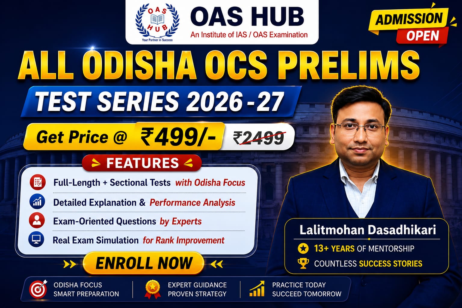 All Odisha OCS Prelims Test Series 2025-26